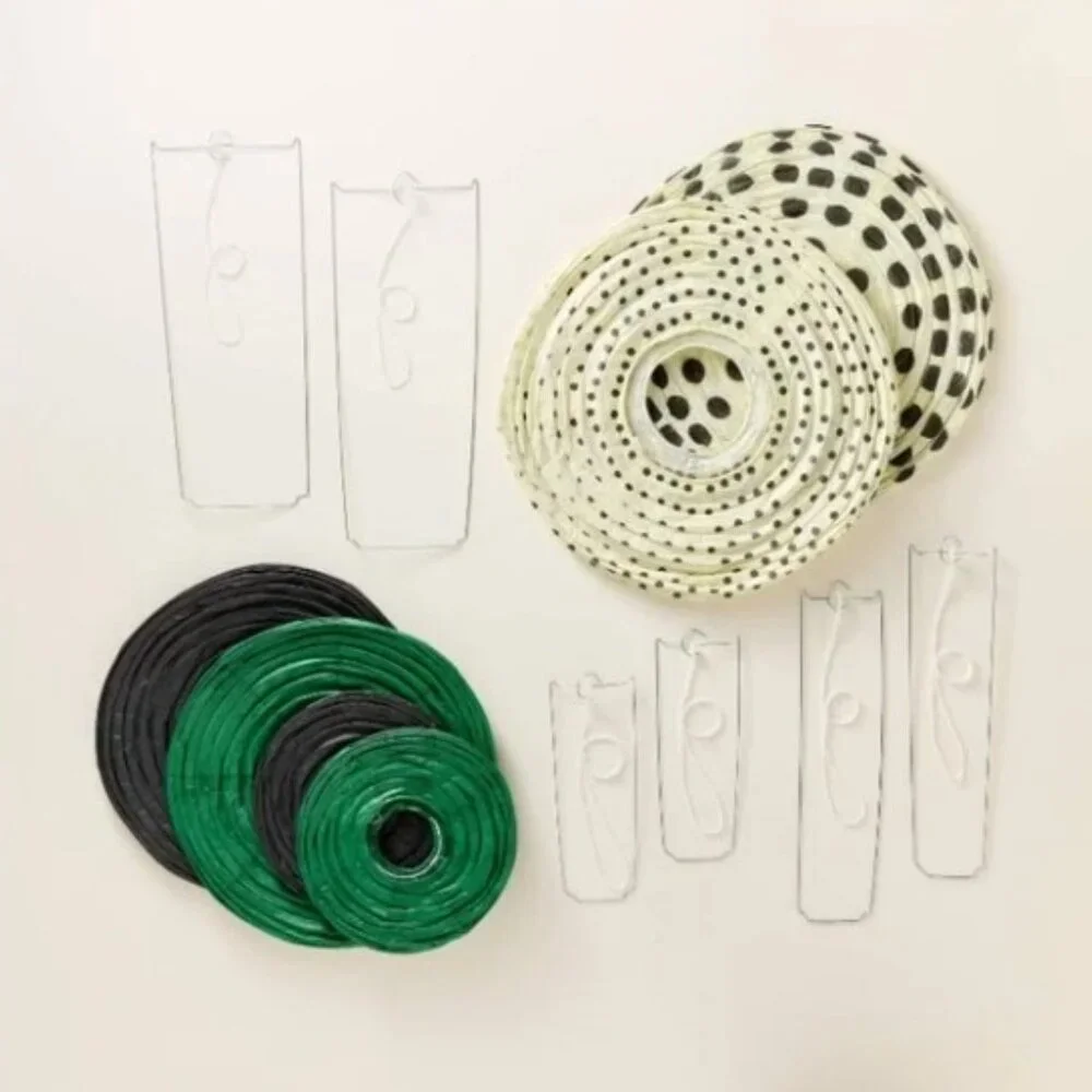 NWT 6pc Polka Dot Novelty Lantern Set Black/Cream/Green - kate spade new york